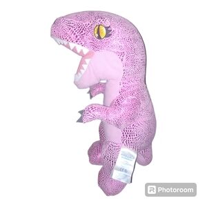 Build-A-Bear Pink Shiny Metallic Tyrannosaurus Rex T-Rex Plush Dinosaur BAB